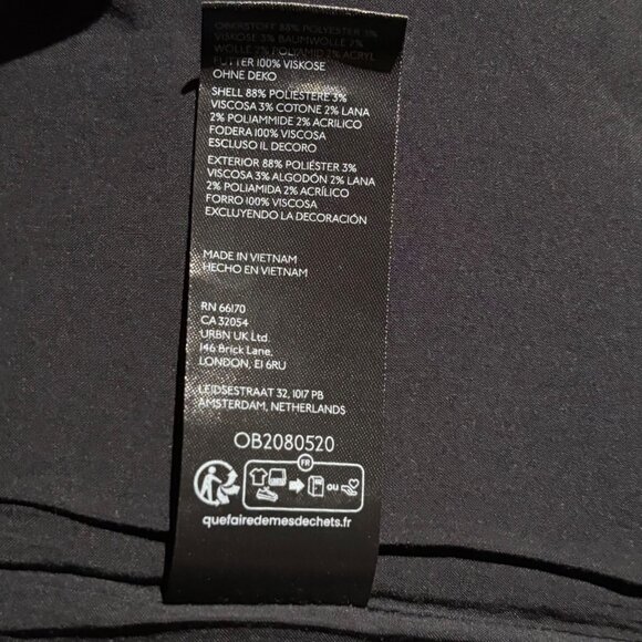 Maeve Anthropologie Sequin Embellished V-Neck Tweed Mini Dress Black Size XS - Picture 8 of 8